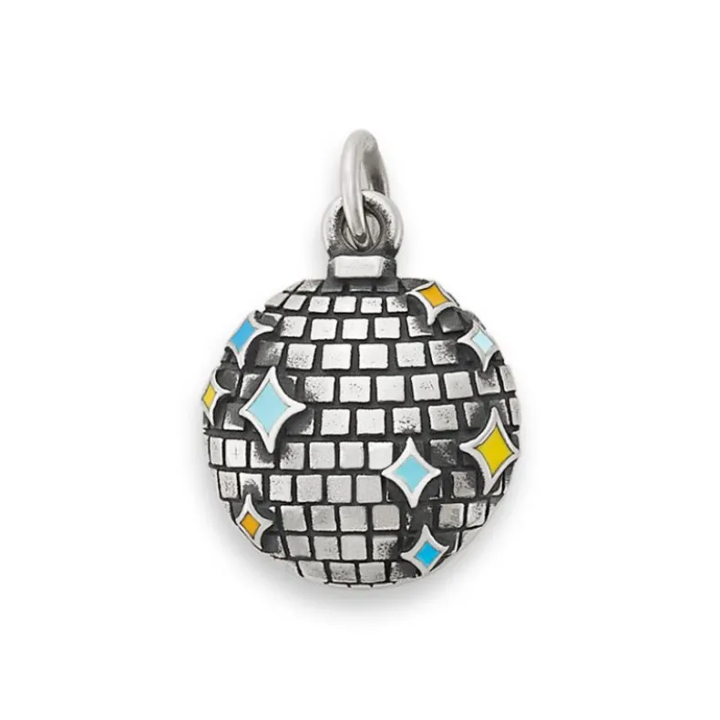 Enamel Disco Ball Charm