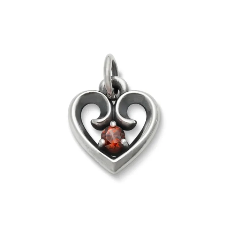 Avery Remembrance Heart Birthstone Charm