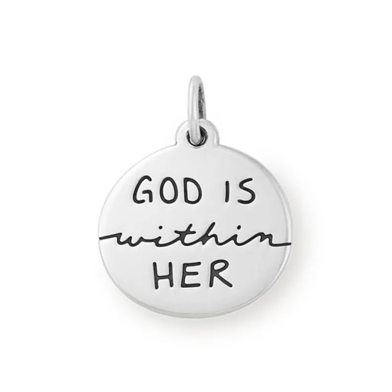 "God Is Within Her" Charm