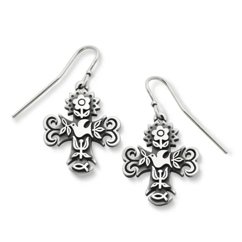 La Primavera Cross Dangle Earrings