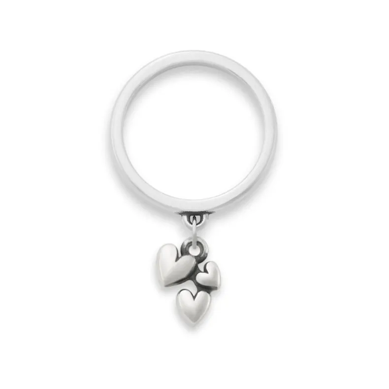 Gathered Hearts Charm Dangle Ring