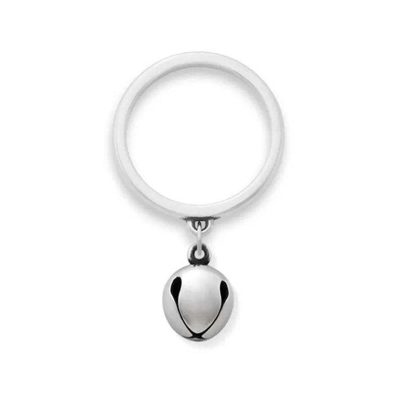 Jingle Bell Charm Dangle Ring