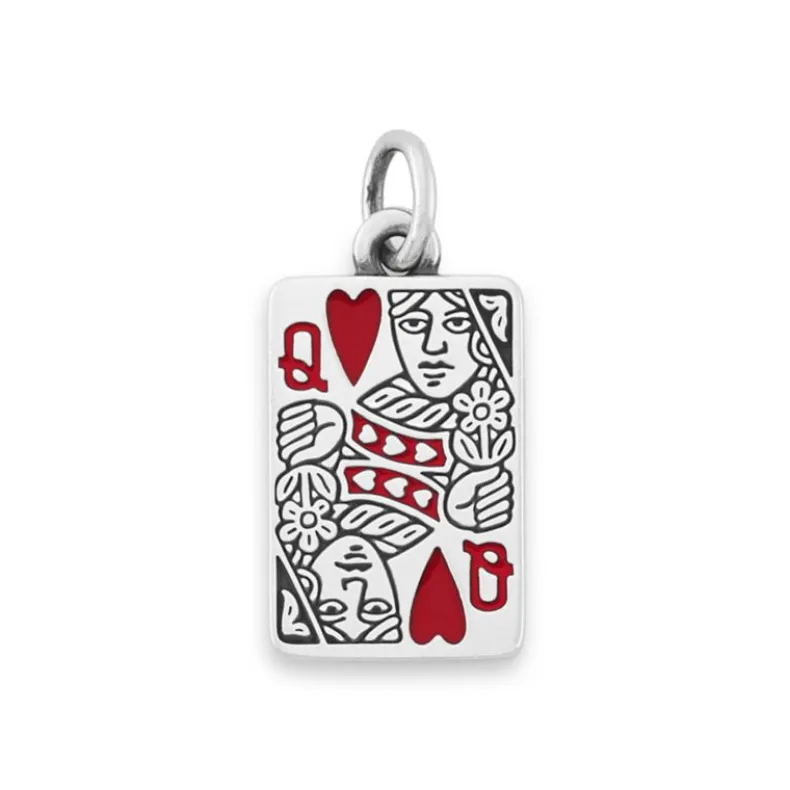 Enamel Queen of Hearts Charm