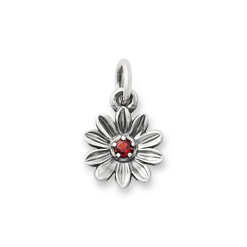 Floral Gemstone Charm